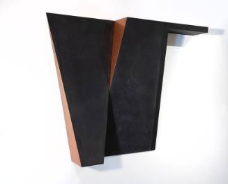 Constance DeJong, Triune, 1988, Copper, wood, and paint, 60 x 78 x 10 in. Collection of the New…