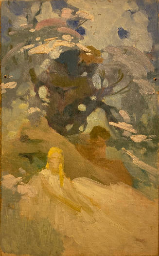 Untitled (Man and Woman near a Tree)