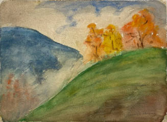 Untitled (Hillside with Trees in Fall Colors)