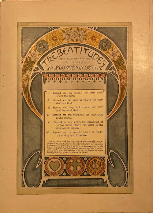 The Beatitudes with Illustrations in Color by Alphonse M. Mucha
