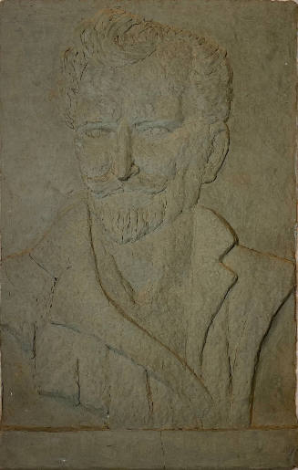 Untitled (portrait relief of Alphonse Mucha)