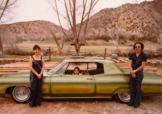 Paul, Annabelle, and Paula Medina, Chimayo, ’68 Chevy Impala