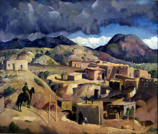 Leon Kroll, Santa Fe Hills (La Loma), 1917 (retouched later), oil on canvas, 34 x 40 1/4 in. Co…