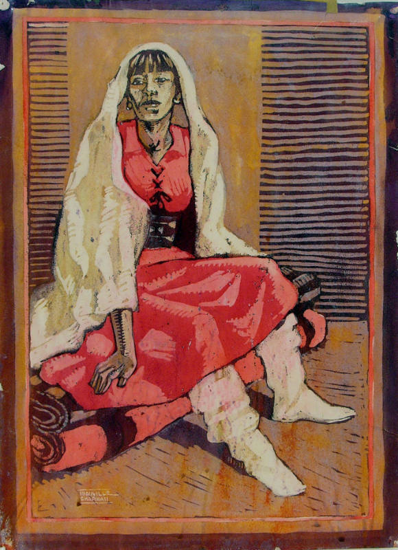 Indian Woman Sitting