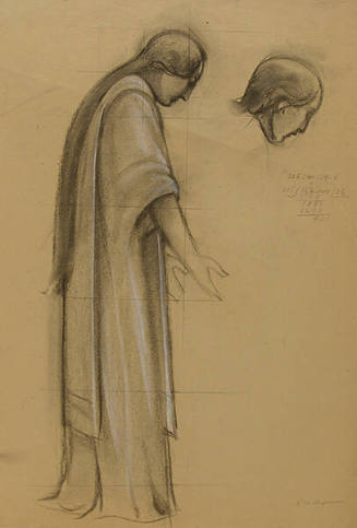 Sketch for mural "The Apotheosis of St. Francis"