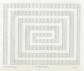 Frederick Hammersley, UP TIGHT A LITTLE, #44, 1969, (4/4a), from the series of #1-#72, computer…