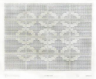 Frederick Hammersley, SEEMINGLY YOU, #42, 1969, (8/8), from the series of #1-#72, computer‐gene…