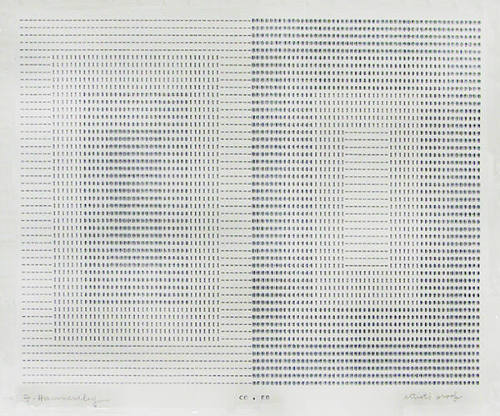 Frederick Hammersley, CO . ED, #38, 1969, (Artist proof), from the series of #1-#72, computer‐g…