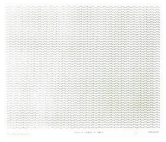 Frederick Hammersley, NARROW POINT OF VIEW, #17, 1969, (7/7), from the series of #1-#72, comput…