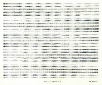 Frederick Hammersley, TEA TIME EITHER WAY, 1969, computer‐generated drawing on paper, 11 x 14 3…
