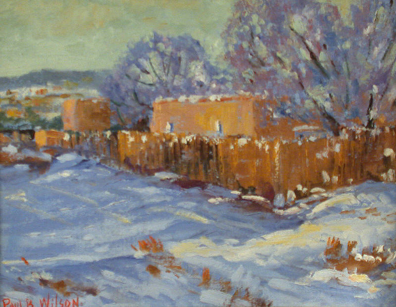 Galisteo Street, Winter, Santa Fe
