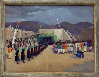 Will Shuster, The Santo Domingo - Corn Dance, 1929, oil on canvas, 29 3/8 × 39 5/8 in. Collecti…