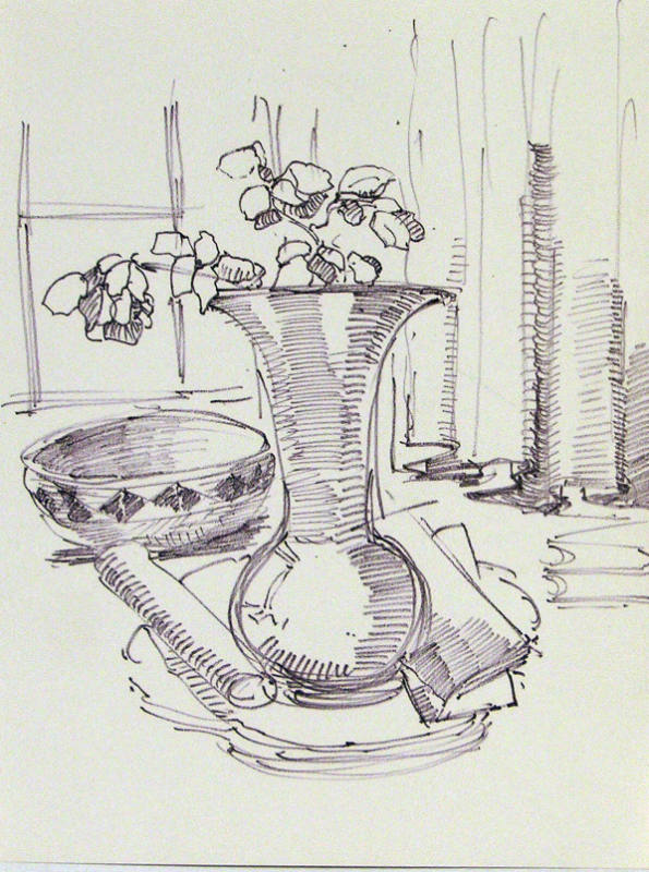 Untitled (Still Life with Vase and Bowl)