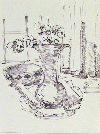 Untitled (Still Life with Vase and Bowl)