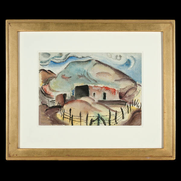 Untitled (Fence and Adobe)