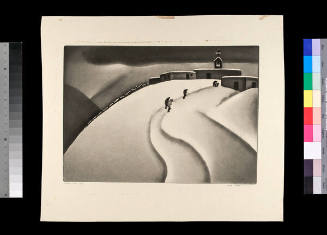 Gene Kloss, Winter Mass, 1936, aquatint and drypoint, 10 x 14 1/2 in. On long term loan to the …