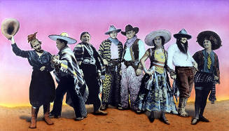Bob Wade, Fandango, 1993, acrylic and oil on photo linen, 28 x 49 in. Collection of the New Mex…