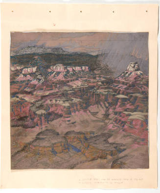 Gustave Baumann, What Can Happen When Things Go Wrong (Grand Canyon), before 1919, graphite and…