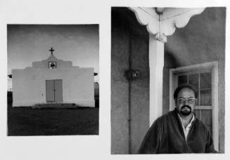 Pedro Ribera-Ortega, of Santa Fe, New Mexico at His Home in Truchas, New Mexico