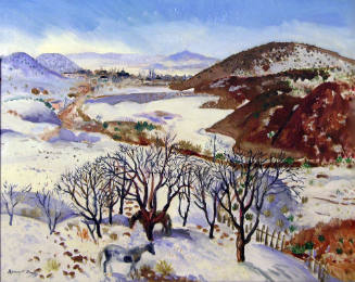 Randall Davey, Winter Landscape - New Mexico, 1923, oil on canvas, 25 1/2 x 31 1/2 in. Collecti…