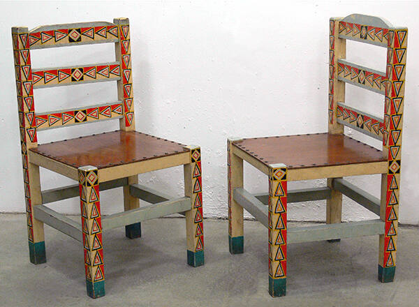 Pair of Indian Deco Chairs