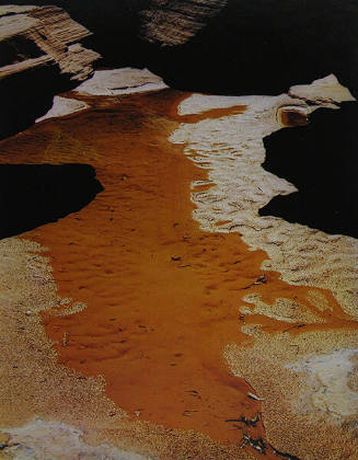 Eliot Porter, Stream Below Music Temple, Glen Canyon, Utah, 1961, dye transfer print, 10 1/2 × …