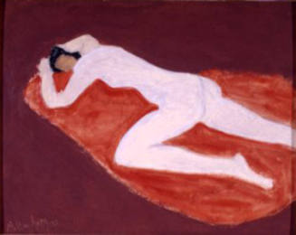 Nude on Red Rug
