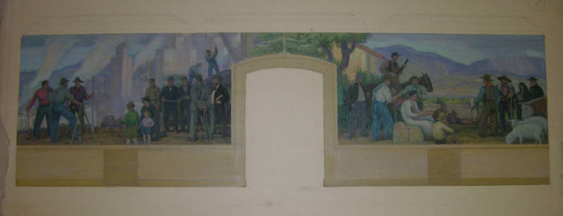 Allegory of El Paso County (study for mural)