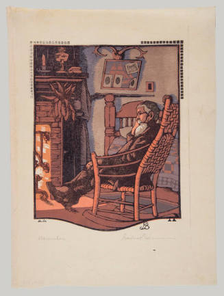 Gustave Baumann (American, born Germany, 1881 – 1971), All the Year Round - December, 1912, col…