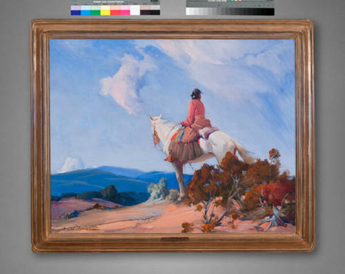 Gerald Cassidy, The Passing Storm, Navajo Country, before 1934, oil on canvas, 21 1/2 x 27 1/2 …