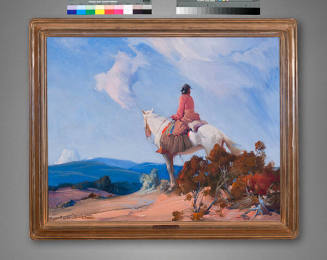 Gerald Cassidy, The Passing Storm, Navajo Country, before 1934, oil on canvas, 21 1/2 x 27 1/2 …