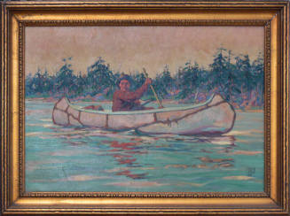 Untitled (Man in canoe)