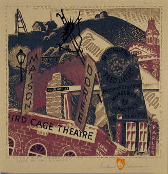 Gustave Baumann, Signs of the Eighties, 1945, color woodcut, Image: 7 15/16 × 8 1/16 in. (20.2 …