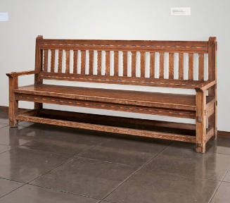 Santa Fe Style Bench with Arms