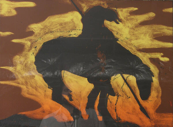 Fritz Scholder, Indian Clich?, 1978, color lithograph, 22 1/4 × 30 in. Collection of the New Me…
