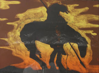 Fritz Scholder, Indian Clich?, 1978, color lithograph, 22 1/4 × 30 in. Collection of the New Me…