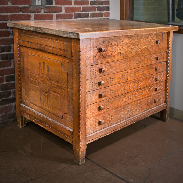 Santa Fe Style Six Drawer Chest