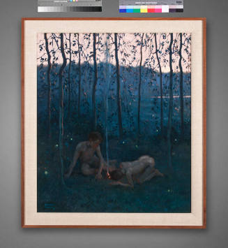 E. Martin Hennings, At Dusk, circa 1912, oil on canvas, 28 1/4 x 24 in. Collection of the New M…