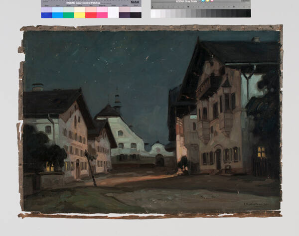 European City Night Scene