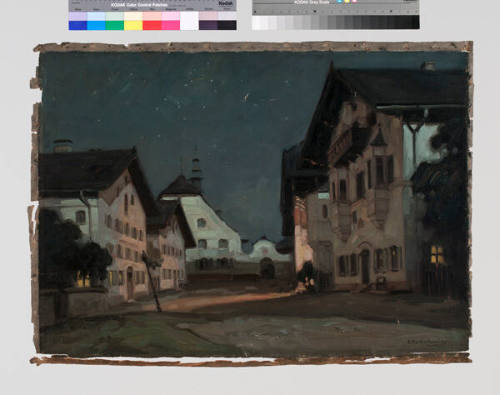 European City Night Scene