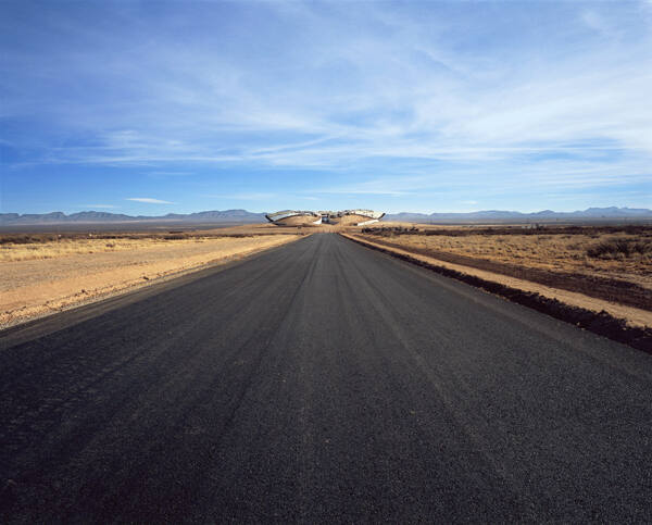 Connie Samaras, Spaceport America: Terminal (facing street entrance), 2011 (printed 2012), pigm…