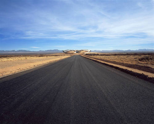 Connie Samaras, Spaceport America: Terminal (facing street entrance), 2011 (printed 2012), pigm…