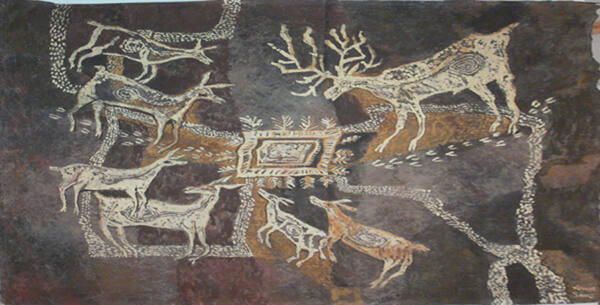 Deer on Red Rocks