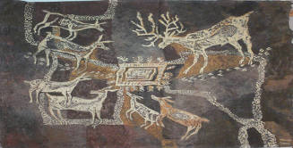 Deer on Red Rocks