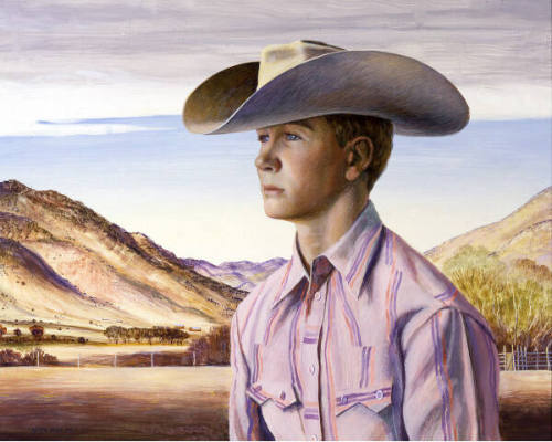 Peter Hurd, Portrait of Gerald Marr, 1952/1953, egg tempera on gesso and Masonite, 32 1/2 x 38 …