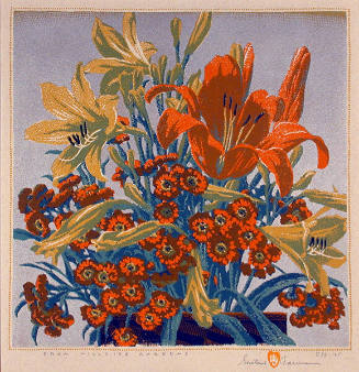 Gustave Baumann, From Hillside Gardens, 1941, color woodcut, Image: 12 7/8 × 13 3/4 in. (32.7 ×…