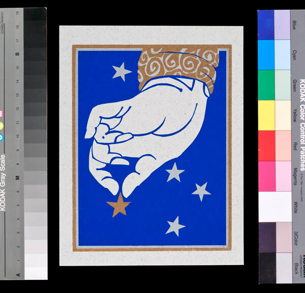 Untitled Holiday Card (Hand with Stars)
