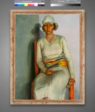 Kenneth Miller Adams, Portrait of Hilda, 1934, oil on canvas, 40 ½ x 30 ½ in. Collection of the…
