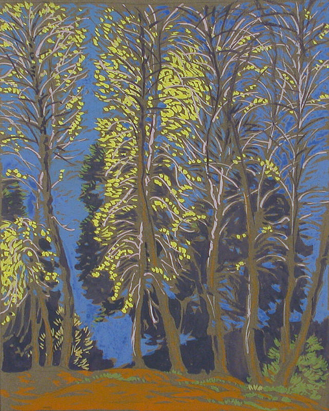 Gustave Baumann, Untitled, n.d., gouache on paper, 11 3/4 × 9 1/2 in. Collection of the New Mex…