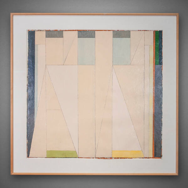 Garo Z. Antreasian, Heraklion, 1989, acrylic on paper, 36 1/4 × 38 1/2 in. Collection of the Ne…